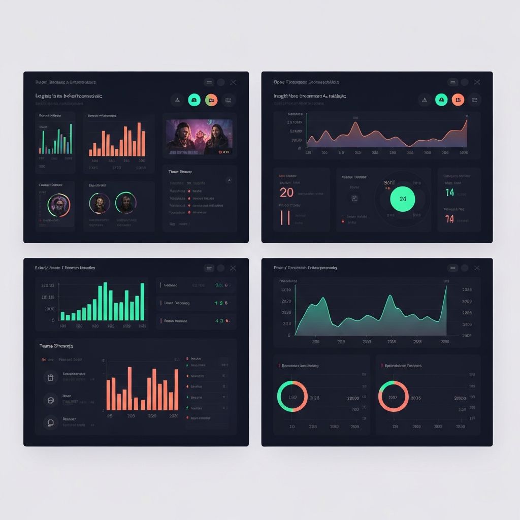 Dashboard analityczny z danymi o wydajności graczy i statystykami e-sportowymi